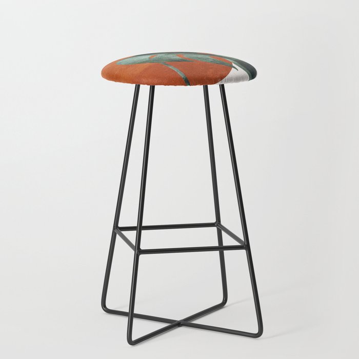 Abstract Art Plants Stool Gallery Image 1