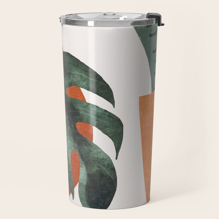 Abstract Art Plants Travel Mug Gallery Image 2