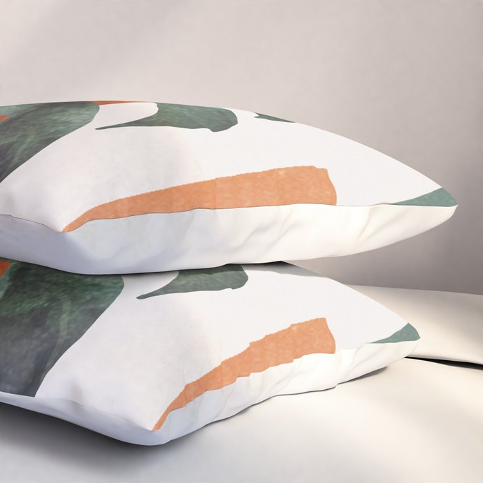 Abstract Art Plants Pillow Sham Gallery Image 3