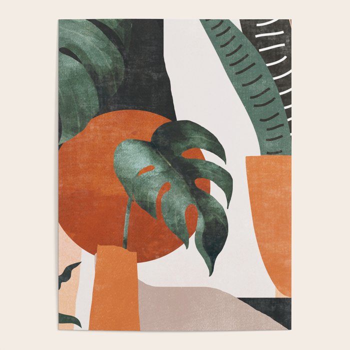 Abstract Art Plants Poster Gallery Image 1