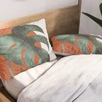 Abstract Art Plants Pillow Sham Gallery Image 2