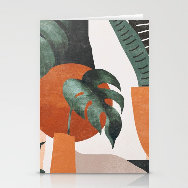 Abstract Art Plants Stationery Card Gallery Image 1