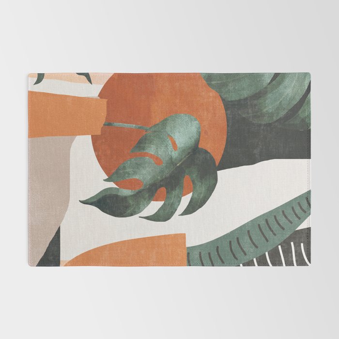 Abstract Art Plants Rug Gallery Image 2