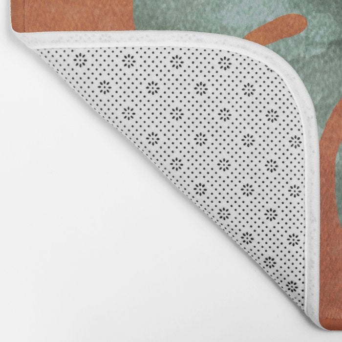 Abstract Art Plants Bath Mat Gallery Image 2