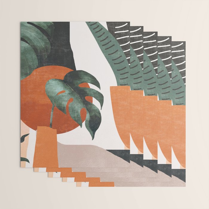 Abstract Art Plants Wrapping Paper Gallery Image 3