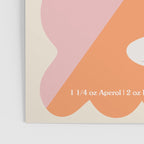 Aperol Spritz Cocktail Print Poster Gallery Image 3