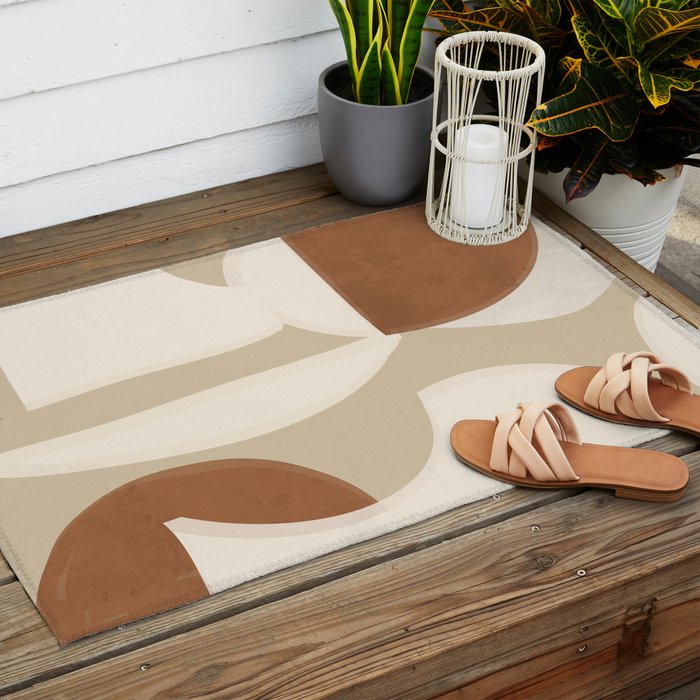 Minimal Abstraction 5 Outdoor Rug Gallery Image 2