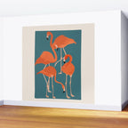 Graceful Flamingos 3 Wall Mural Gallery Image 2