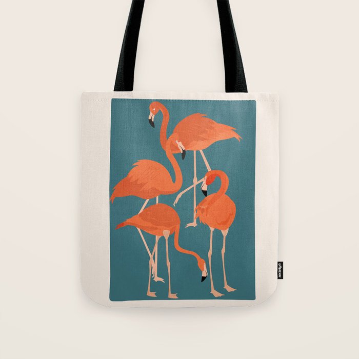 Graceful Flamingos 3 Tote Bag Gallery Image 1