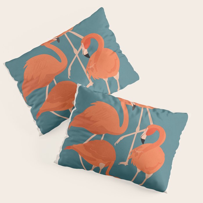 Graceful Flamingos 3 Pillow Sham Gallery Image 1