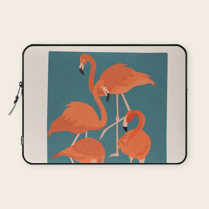 Graceful Flamingos 3 Laptop Sleeve Gallery Image 1