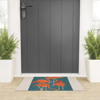 Graceful Flamingos 3 Welcome Mat Gallery Image 3