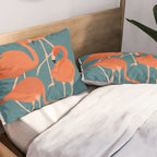 Graceful Flamingos 3 Pillow Sham Gallery Image 2