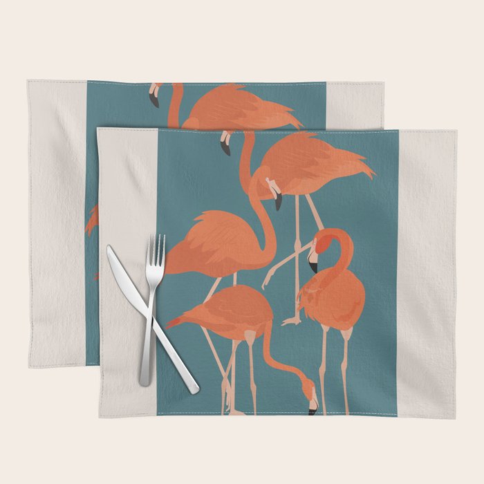 Graceful Flamingos 3 Placemat Gallery Image 1
