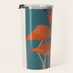 Graceful Flamingos 3 Travel Mug Gallery Image 3