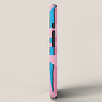 Stripey Swirl Colorful Pop Pattern with Pink  iPhone Case Gallery Image 2