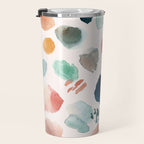 WILD WHIMS Abstract Watercolor Brush Strokes Travel Mug Gallery Image 3