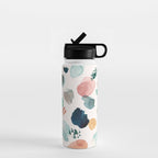 WILD WHIMS Abstract Watercolor Brush Strokes Water Bottle Gallery Image 1