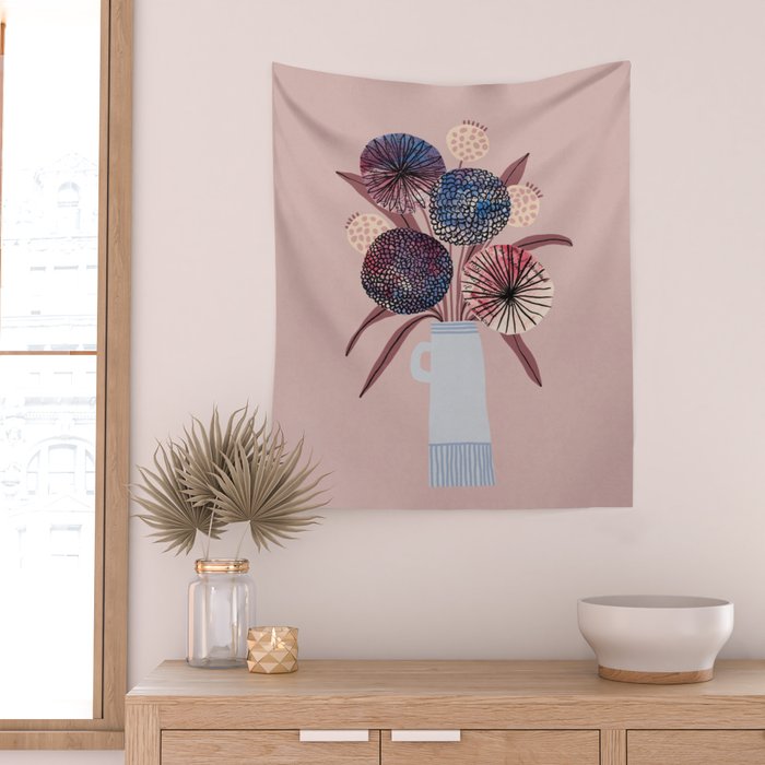 Wildflower Bloom Wall Tapestry Gallery Image 2