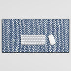 Hand Knit Navy Desk Mat Gallery Image 1