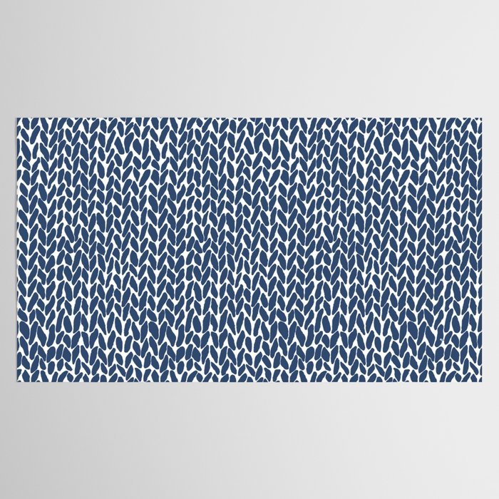 Hand Knit Navy Tablecloth Gallery Image 2