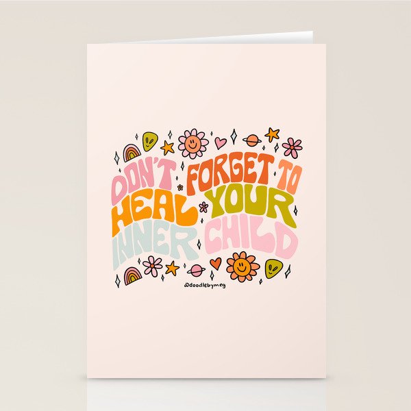 Don't Forget to Heal Your Inner Child Stationery Card Gallery Image 2