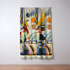 Wassily Kandinsky | Kandinsky Swinging | Swinging Window Curtain Gallery Image 3