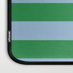 Bold Stripes in Green and Light Blue Laptop Sleeve Gallery Image 3