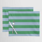 Bold Stripes in Green and Light Blue Placemat Gallery Image 1