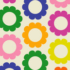 Flower Dots Cute Colorful Retro Contemporary Floral Pattern Coffee Mug Gallery Image 2