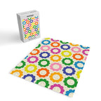 Flower Dots Cute Colorful Retro Contemporary Floral Pattern Jigsaw Puzzle Gallery Image 2