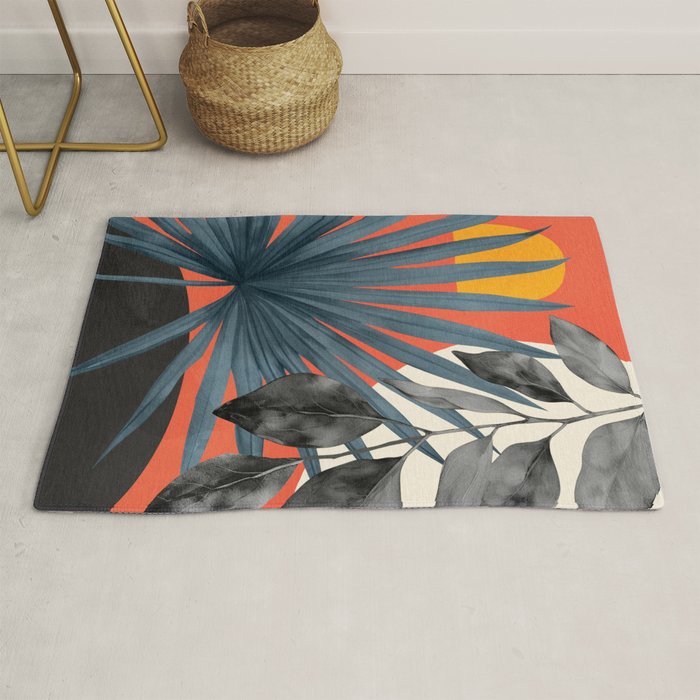 Abstract Tropical Art 22 Rug Gallery Image 1