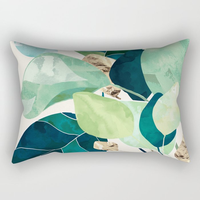 Indigo Plant II Rectangular Pillow Gallery Image 2