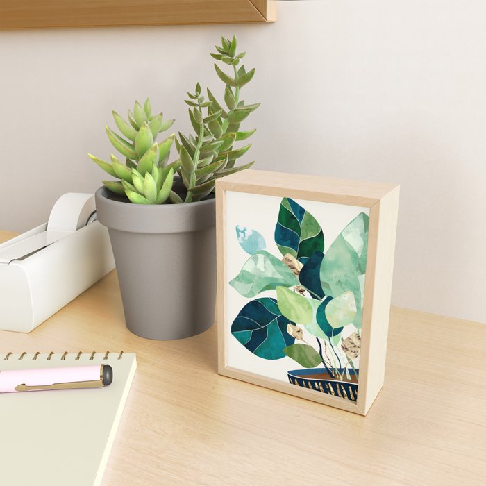 Indigo Plant II Mini Art Print Gallery Image 2