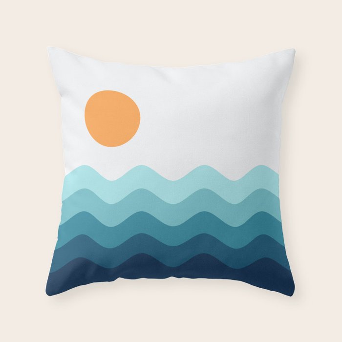 Abstract Landscape 14 Throw Pillow Gallery Image 1