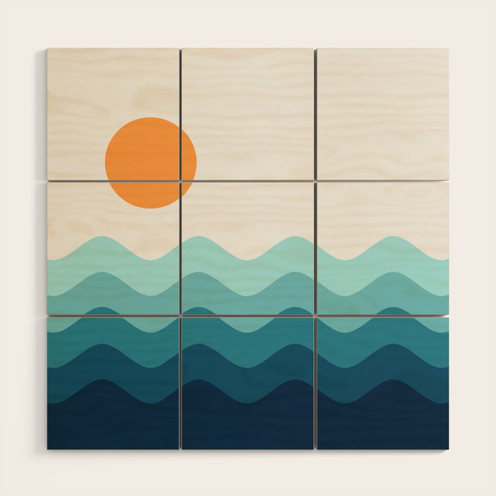Abstract Landscape 14 Wood Wall Art Gallery Image 1