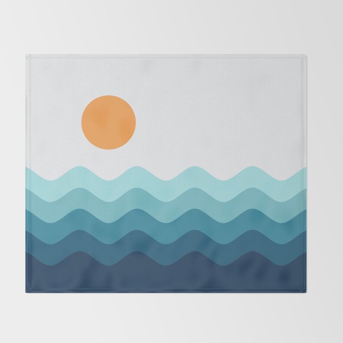 Abstract Landscape 14 Throw Blanket Gallery Image 2