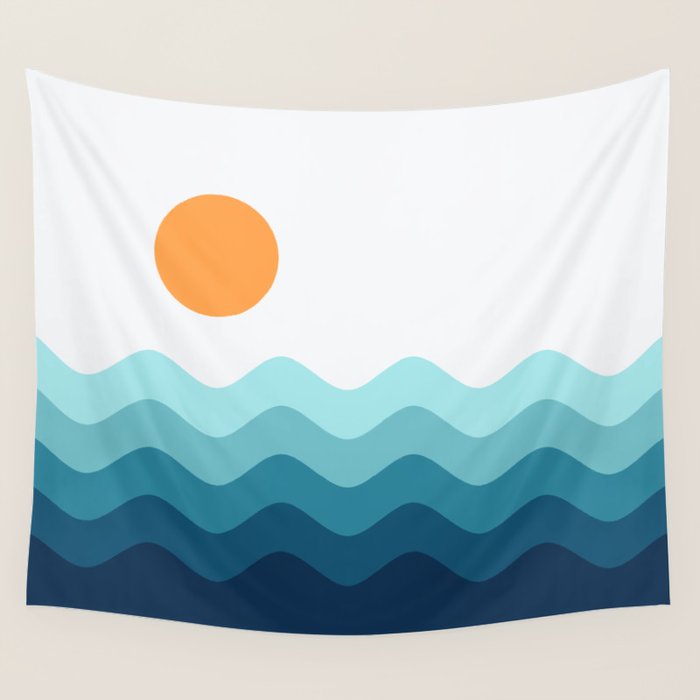 Abstract Landscape 14 Wall Tapestry Gallery Image 1