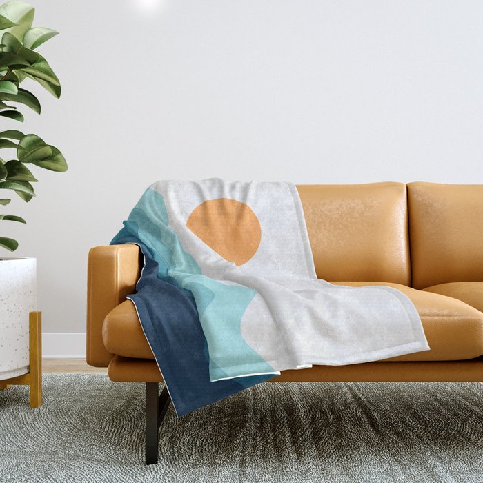 Abstract Landscape 14 Throw Blanket Gallery Image 1