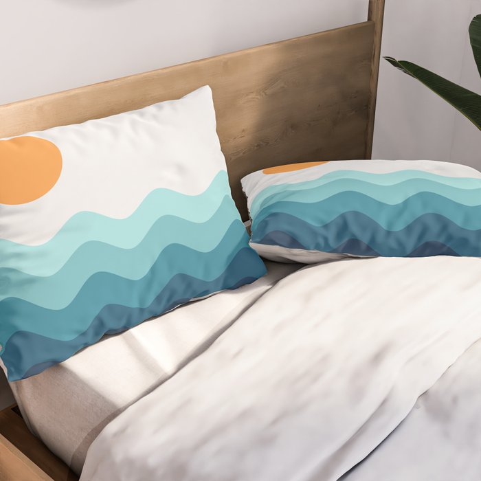 Abstract Landscape 14 Pillow Sham Gallery Image 2