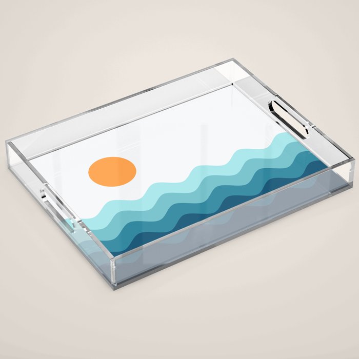 Abstract Landscape 14 Acrylic Tray Gallery Image 1