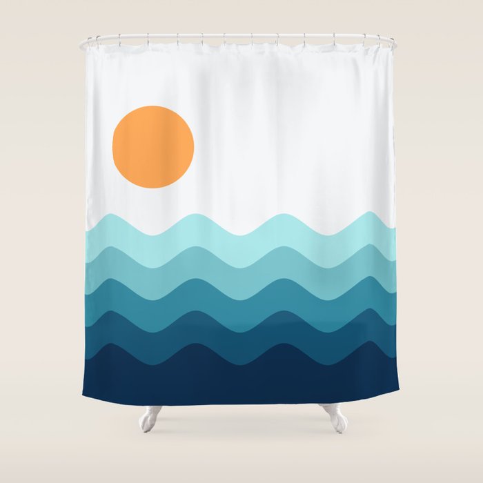 Abstract Landscape 14 Shower Curtain Gallery Image 1