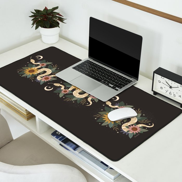 Year of the Snake - 2025 Calendar - Black Desk Mat Gallery Image 2