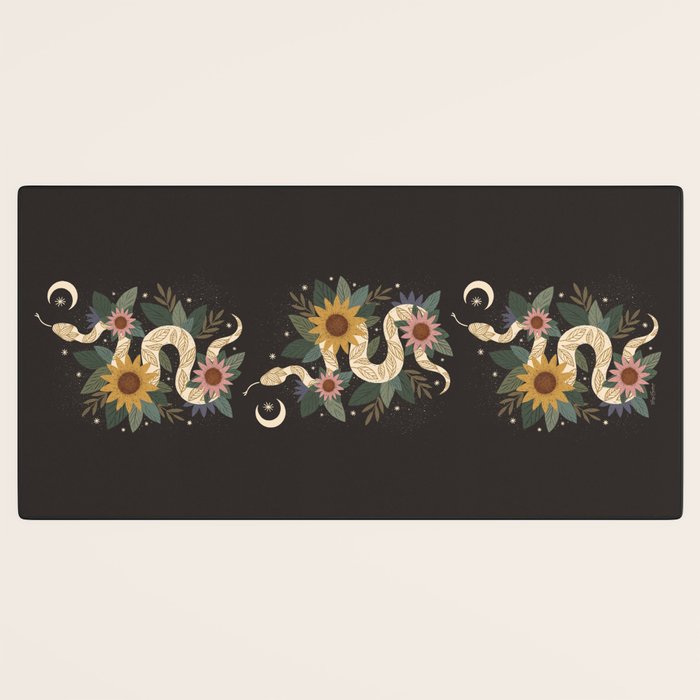 Year of the Snake - 2025 Calendar - Black Desk Mat Gallery Image 3