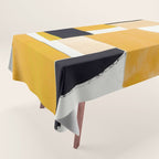 Yellow Abstract Collage Tablecloth Gallery Image 1