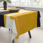 Yellow Abstract Collage Tablecloth Gallery Image 3
