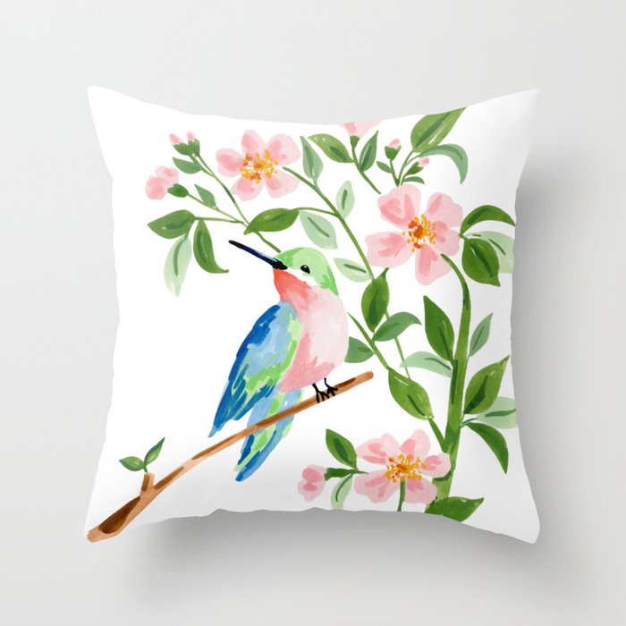 Hummingbird Throw Pillow Gallery Image 6