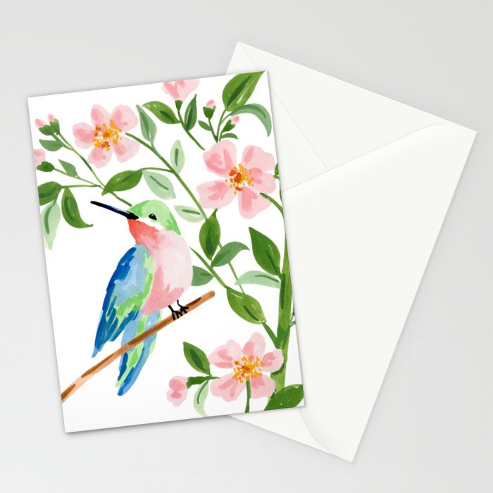 Hummingbird Stationery Card Gallery Image 2