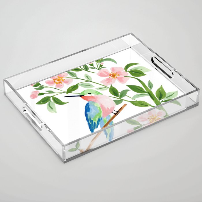 Hummingbird Acrylic Tray Gallery Image 1