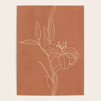  Lily Flower Line Drawing 2 Poster Gallery Image 4